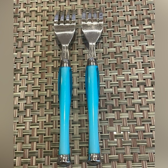 Gibson 6 -piece Replacements / Expansion Blue Purple and Red Stainless Flatware - Picture 5 of 10